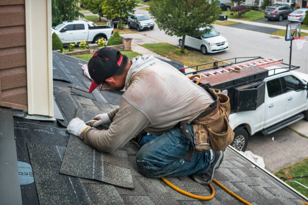 Professional Gutter Repair And Installation technician working in Devers, TX